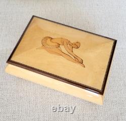 Rita Ford Ballerina Italian Inlay Music Box Reuge