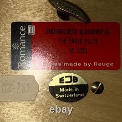 Romance Reuge Jewelry Music Box Switzerland The Magic Flute With Key
