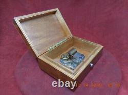 Rosewood Lucky Day Reuge Sainte-croix Music Box With 2 Tune 22 Note Movement