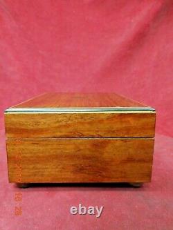 Rosewood Lucky Day Reuge Sainte-croix Music Box With 2 Tune 22 Note Movement