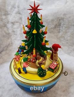 STEINBACH Music Box -Christmas Tree Carved Wood REUGE Germany 1984