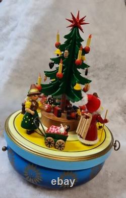 STEINBACH Music Box -Christmas Tree Carved Wood REUGE Germany 1984