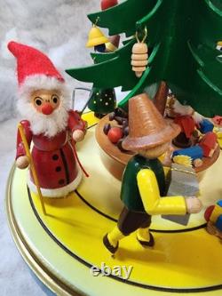 STEINBACH Music Box -Christmas Tree Carved Wood REUGE Germany 1984