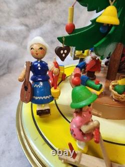 STEINBACH Music Box -Christmas Tree Carved Wood REUGE Germany 1984