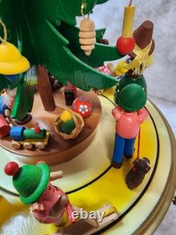 STEINBACH Music Box -Christmas Tree Carved Wood REUGE Germany 1984