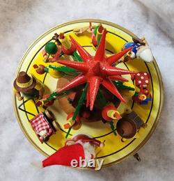 STEINBACH Music Box -Christmas Tree Carved Wood REUGE Germany 1984