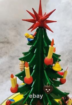 STEINBACH Music Box -Christmas Tree Carved Wood REUGE Germany 1984