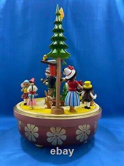 STEINBACH Music Box Happy Spring Festival Carved Wood REUGE Germany