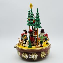 STEINBACH Music Box Happy Spring Festival Carved Wood REUGE Germany