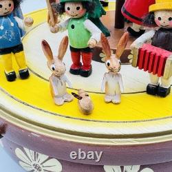 STEINBACH Music Box Happy Spring Festival Carved Wood REUGE Germany
