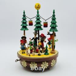 STEINBACH Music Box Happy Spring Festival Carved Wood REUGE Germany