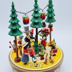 STEINBACH Music Box Happy Spring Festival Carved Wood REUGE Germany