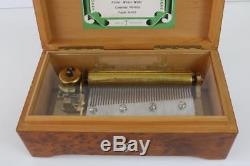 SUPERB CYLINDER MUSIC BOX plays 6 Airs beautifully VINTAGE THORENS (REUGE)