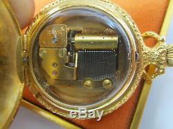 Scarce Reuge Mini Pocket Watch Type Music Box in Original Case CHARMING