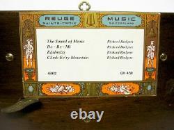 Schweizer-Spieluhr-Schatulle-4 Melodien-Reuge-vintage swiss music box casket