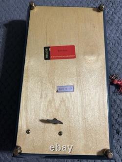 Sorrento Hand Made Music Jewelry Trinket Wood Box Reuge Swiss Musical Movement