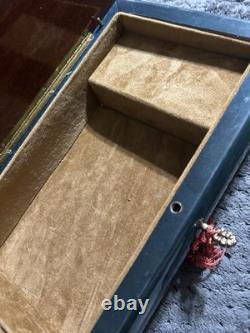 Sorrento Hand Made Music Jewelry Trinket Wood Box Reuge Swiss Musical Movement