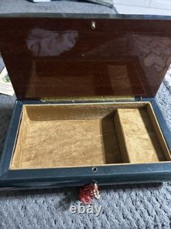 Sorrento Hand Made Music Jewelry Trinket Wood Box Reuge Swiss Musical Movement