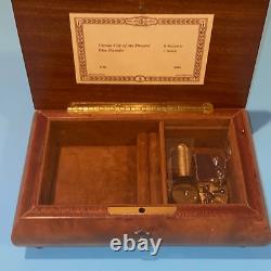 Sorrento Italy Reuge Music Jewelry Box Inlaid Wood withkey & inserts 2 songs