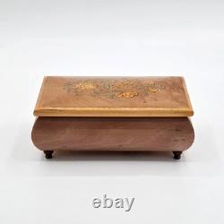Sorrento Italy Wood Inlay Music Box Swiss Reuge Music of the Night