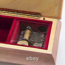 Sorrento Italy Wood Inlay Music Box Swiss Reuge Music of the Night