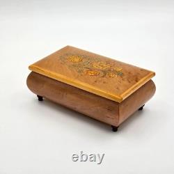 Sorrento Italy Wood Inlay Music Box Swiss Reuge Music of the Night