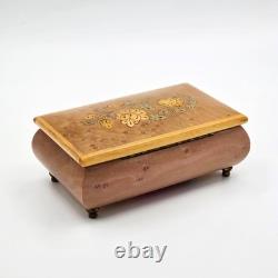 Sorrento Italy Wood Inlay Music Box Swiss Reuge Music of the Night