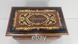 Sorrento Specialties Reuge Music Box The Magic Flute Italy Marquetry Bilevel