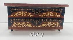 Sorrento Specialties Reuge Music Box The Magic Flute Italy Marquetry Bilevel