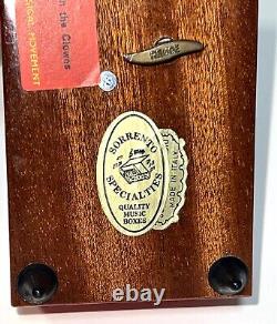 Sorrento Specialties Reuge Swiss Musical Wood Inlay Music Box Send in The Clowns