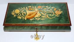 Stunning Ruege Italy Rectangle Green Wood Music Boxthat's What Friends Are For