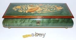 Stunning Ruege Italy Rectangle Green Wood Music Boxthat's What Friends Are For