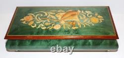 Stunning Ruege Italy Rectangle Green Wood Music Boxthat's What Friends Are For