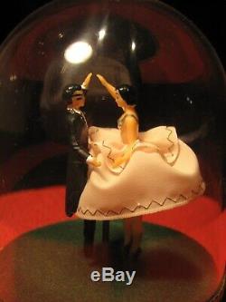 Stunning Vintage Swiss Reuge Dancing Ballroom Couple Ballerina Music Box Works