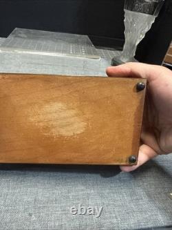 Stunning Vintage Wood Marquetry Cigarette Box