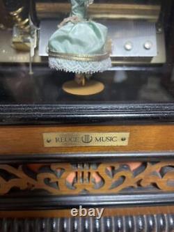 Stuuning Antique Reuge Coin Operated Music Box Ballerina 72 Note No. 15 Margot