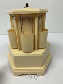 Swiss Harmony Roundelay Mechanical Reuge Music Box Cigarette Lipstick Dispenser