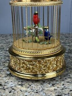 Swiss Musical Bird Double Bird Cage By Reuge Sainte Croix, Swiss Made