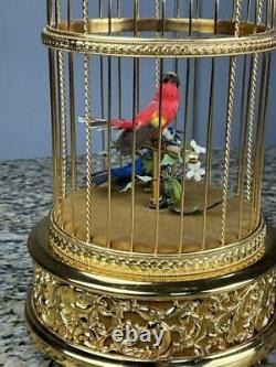 Swiss Musical Bird Double Bird Cage By Reuge Sainte Croix, Swiss Made