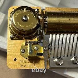 Swiss REUGE 72 Note Movement for DIY Music box 3.72.21 VINTAGE
