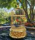 Swiss Reuge Automaton Music Box Cage 2 Singing Birds withPaperwork EXCELLENT Video
