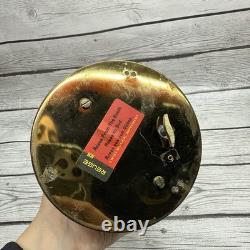 Swiss Reuge Dancing Ballerina Music Box Carousel Holder Porcelain Case Roses