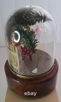 Swiss Reuge Dome Music Box with Dancer in Calypso Scene Tune Matilda Matilda