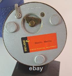 Swiss Reuge Dome Music Box with Dancer in Calypso Scene Tune Matilda Matilda