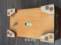 Swiss Reuge Inlaid Wood Jewelry Music Box Love Is A Many Splendored Things