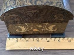 Swiss Reuge Inlaid Wood Jewelry Music Box Love Is A Many Splendored Things