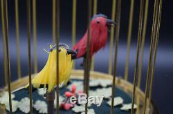 Swiss Reuge Music Box Bird Cage with Musical Automation Singing Birds