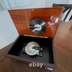 Swiss Reuge Music Box Changeable 6 Metal Disk With Different Melodies
