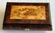 Swiss Reuge Music Jewelry Box Italian Wood & Brass Beautiful Burl -No Key