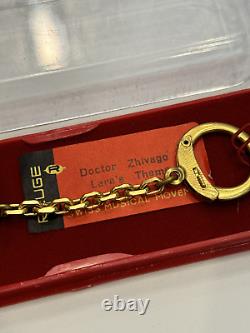 Swiss Reuge Musical Pendant Key Chain Music Box Doctor Zhivago Lara's Theme